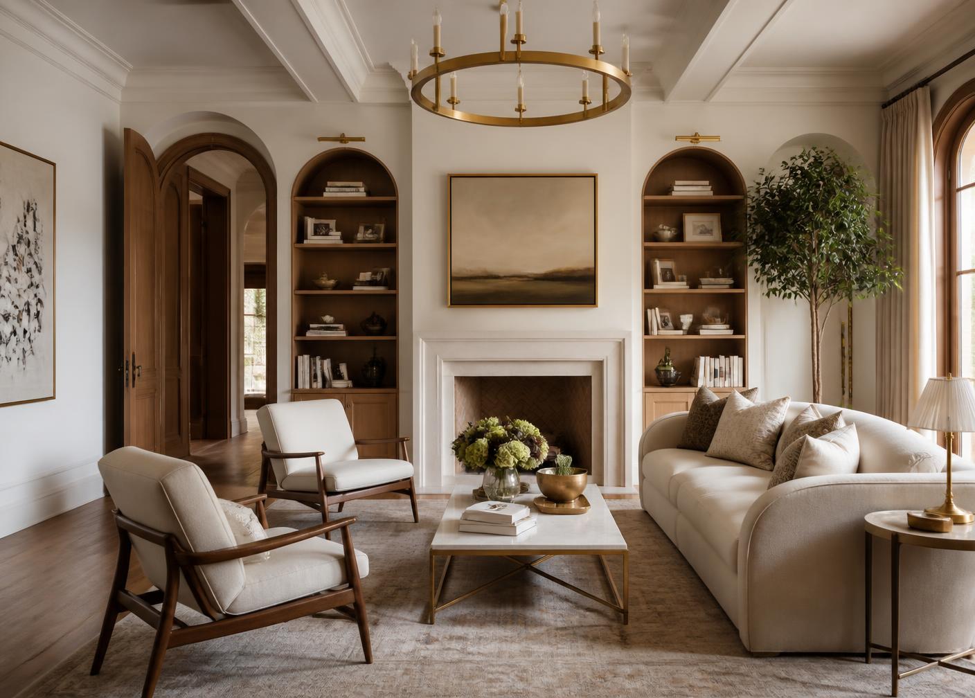 Elegant turnkey interior living space
